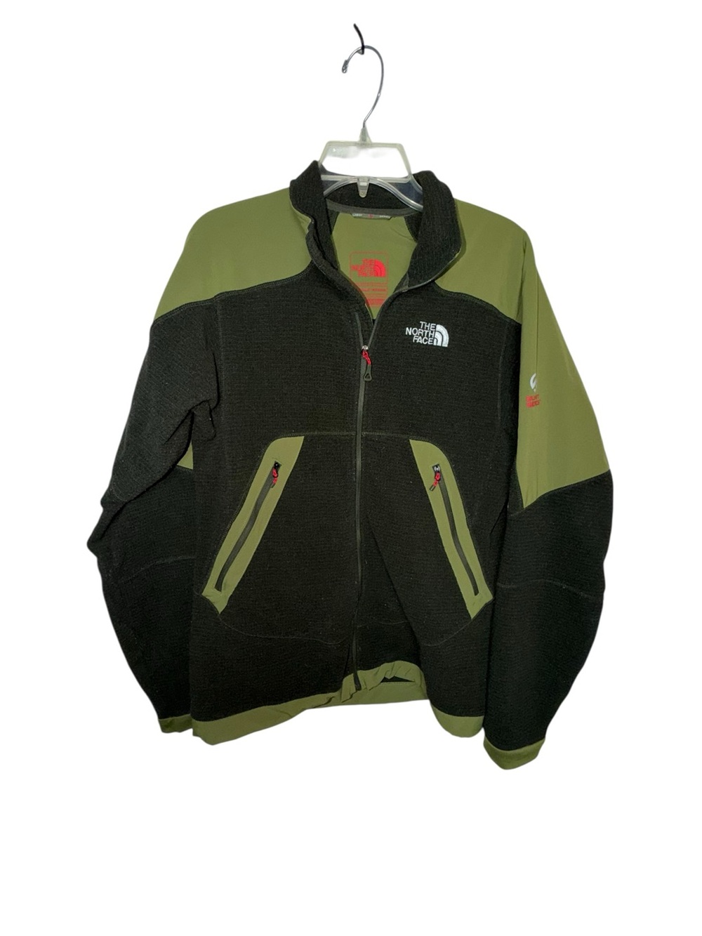 The North Face Summit Series Men’s M Black Olive Technical Fleece Jacket